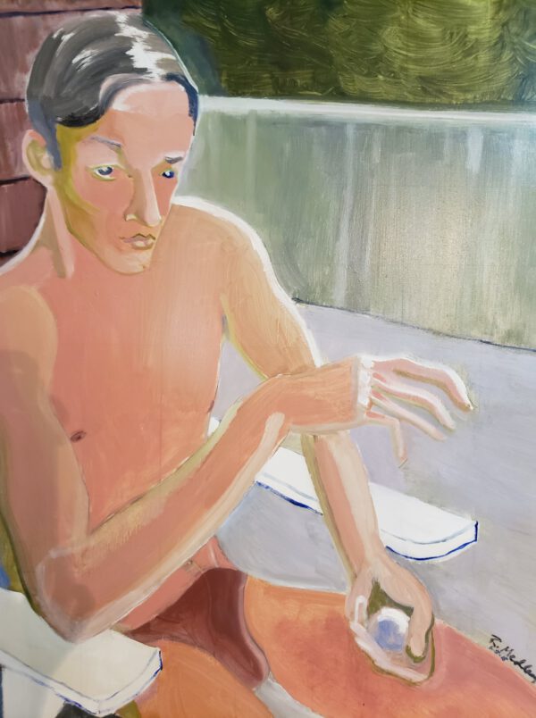 Boy in Adirondack Chair